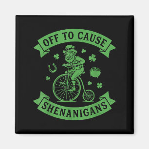 Los geht's, um Schabernack zu verursachen Leprecha Magnet