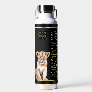 Los geht's, Wildcats! Personalisierte Kinder Sport Trinkflasche
