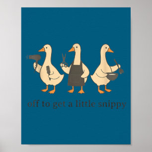Los geht's zu einem kleinen schnippischen lustigen poster