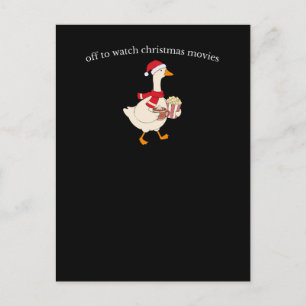 Los geht's zum Anschauen von Weihnachtsfilmen Lust Postkarte