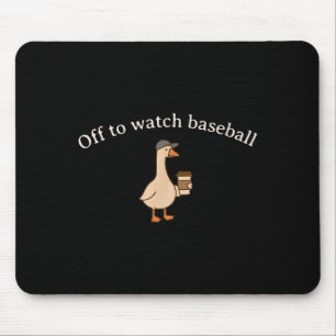Los geht's zum lustigen Baseball-Meme Gans glückli Mousepad