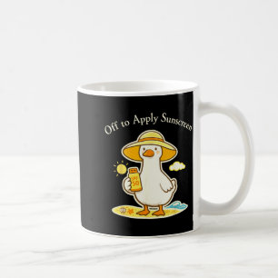 Los geht's zur Sonnencreme-Gans-Feiertags-Strand-T Kaffeetasse