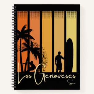 Los Genoveses Spanien Surfen Strand Notizblock