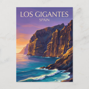 Los Gigantes Klippen Spanien Postkarte