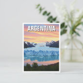Los Glaciares Nationalpark Argentinien Postkarte (Stehend Vorderseite)