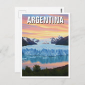 Los Glaciares Nationalpark Argentinien Postkarte (Vorne/Hinten)