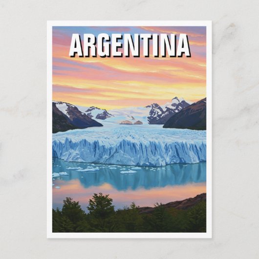 Los Glaciares Nationalpark Argentinien Postkarte (Vorderseite)