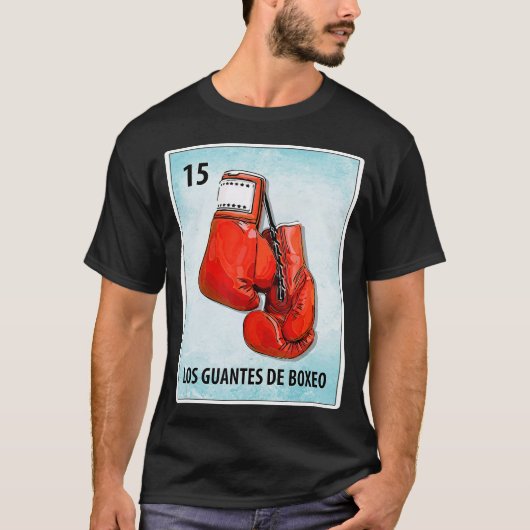 Los Guantes De Boxeo Mexikanische Boxhandkarten T-Shirt (Vorderseite)