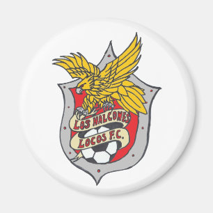 Los Halcones Locos FC - Kühlschrankmagnet rund