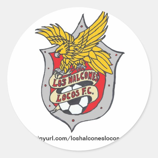 Los Halcones Locos FC Stickers - Round (Vorderseite)