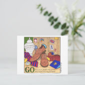 Los! Inspirationspostkarte Postkarte (Stehend Vorderseite)