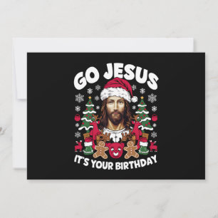 Los Jesus, es ist dein Geburtstag hässlicher Weihn Feiertagskarte
