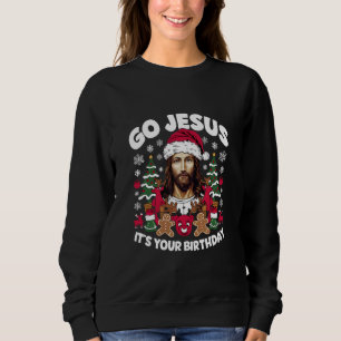 Los Jesus, es ist dein Geburtstag hässlicher Weihn Sweatshirt