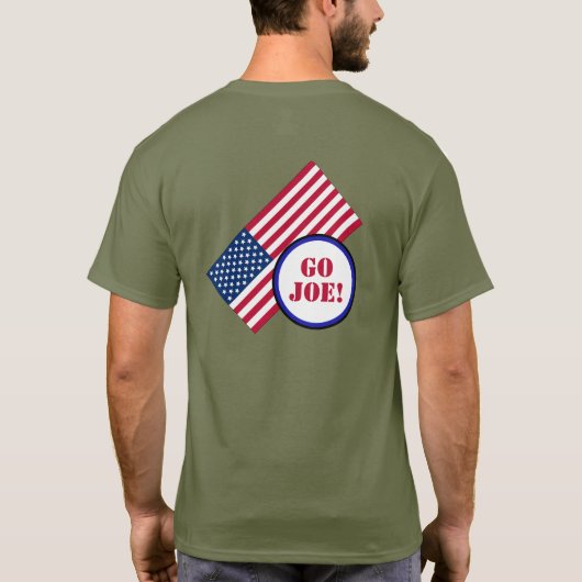 Los Joe! Biden und die amerikanische Flagge T-Shirt (Rückseite)