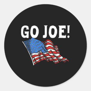 Los Joe! Vintag Joe Biden 2020 American Flag Retro Runder Aufkleber