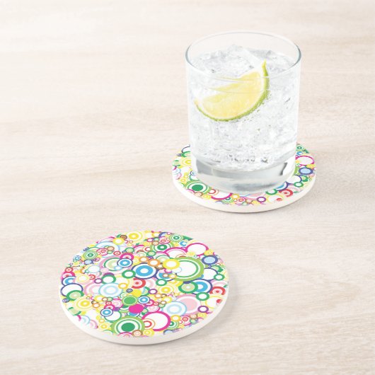 Los klare Kreise Getränkeuntersetzer (Seite)