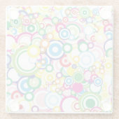 Los klare Kreise Glasuntersetzer (Rückseite)