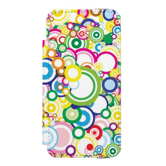 Los klare Kreise Incipio iPhone Geldbeutel-Hülle (Folio Vorderseite)