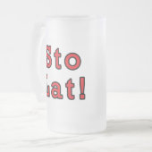 Los! Mattglas Bierglas (Vorderseite Links)