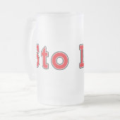 Los! Mattglas Bierglas (Vorderseite Links)