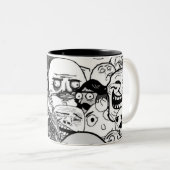 Los Memes Zweifarbige Tasse (VorderseiteRechts)