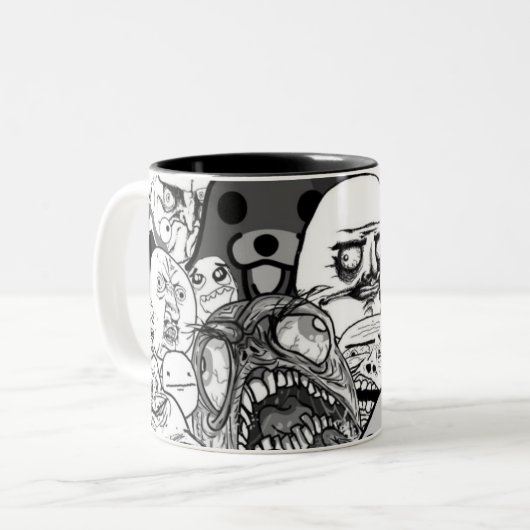 Los Memes Zweifarbige Tasse (Vorderseite Links)