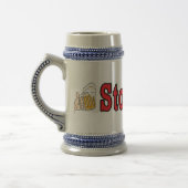 Los! mit Bier-Tasse Bierglas (Links)