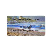 Los Muertos Beach 786 Adresse Adressaufkleber (Vorne)