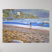 Los Muertos Beach 786 Art Print Poster (Vorne)