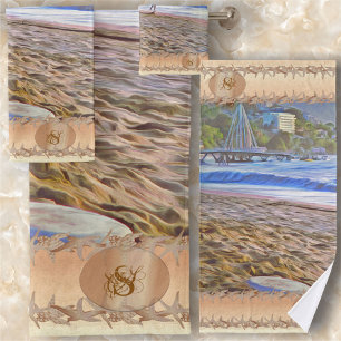 Los Muertos Beach 786 Badhandtuch Set