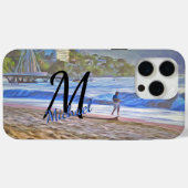 Los Muertos Beach 786 Case-Mate iPhone Hülle (Rückseite (Horizontal))