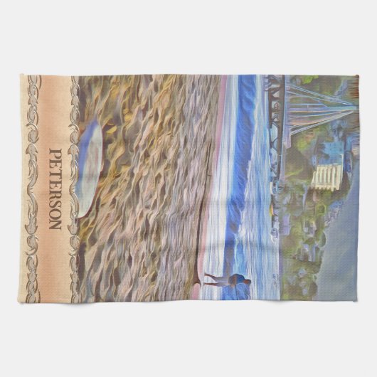 Los Muertos Beach 786 Geschirrtuch (Horizontal)