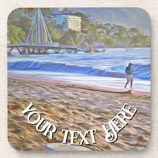 Los Muertos Beach 786 Getränkeuntersetzer (Vorderseite)