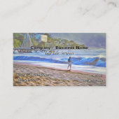 Los Muertos Beach 786 QR Visitenkarte (Vorderseite)