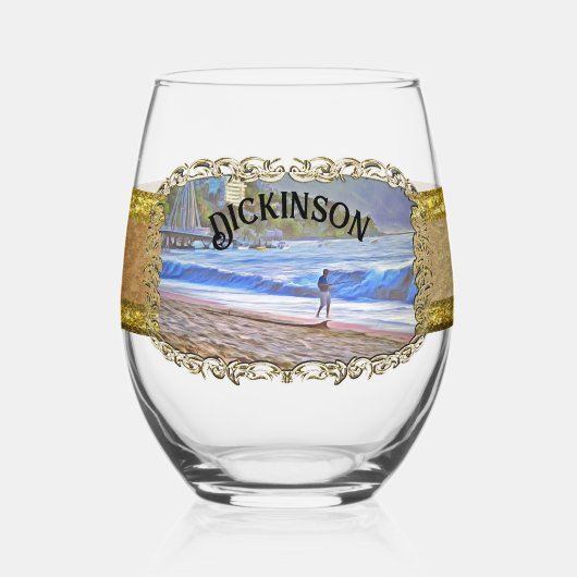 Los Muertos Beach 786 Weinglas Ohne Stiel (Vorderseite)