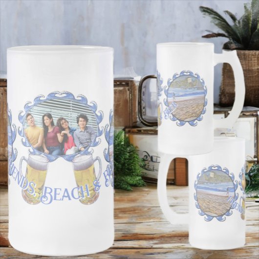 Los Muertos Friends, Beach & Beer 786 Mattglas Bierglas