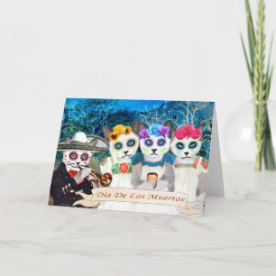 Los Muertos Kittens Day Karte