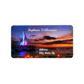 Los Muertos Pier 1182 Adresse Adressaufkleber (Vorne)