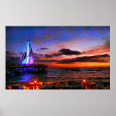 Los Muertos Pier 1182 Art Print Poster (Vorne)