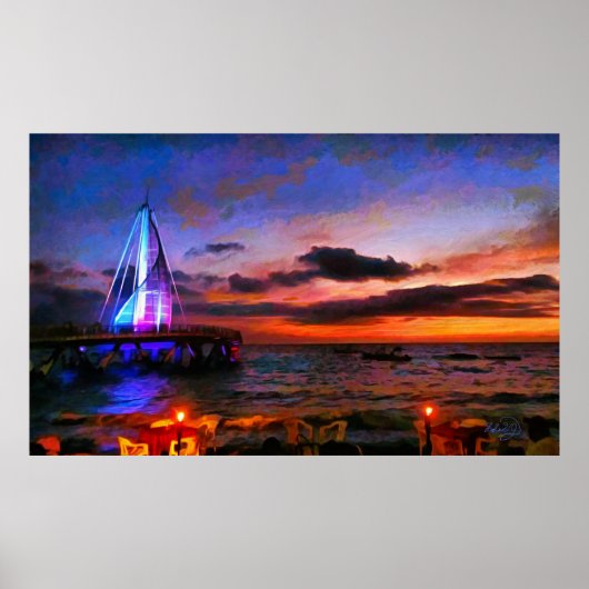 Los Muertos Pier 1182 Art Print Poster (Vorne)