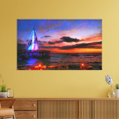 Los Muertos Pier 182 Art Leinwanddruck (Insitu (Wohnzimmer))