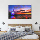 Los Muertos Pier 182 Art Leinwanddruck (Insitu (Schlafzimmer))