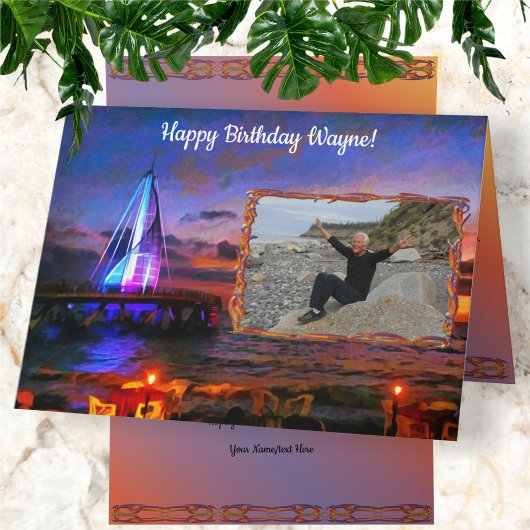 Los Muertos Pier Birthday 1182 Karte