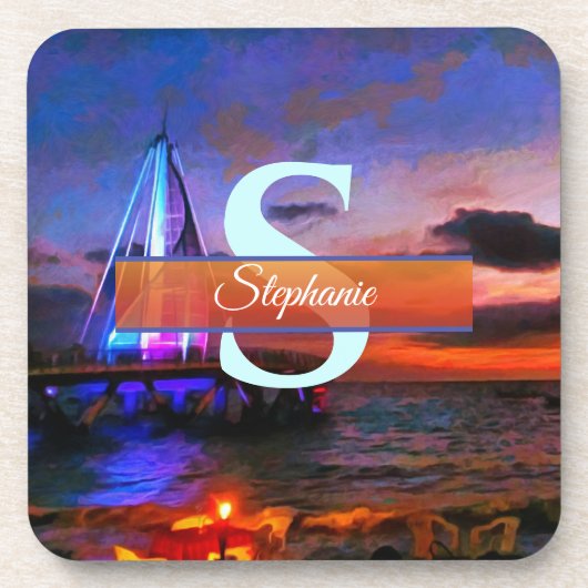 Los Muertos Pier Getränkeuntersetzer (Vorderseite)