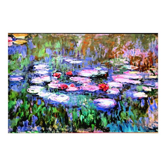 Los Nenufares (Seerosen) von Claude Monet Fotodruck (Vorne)