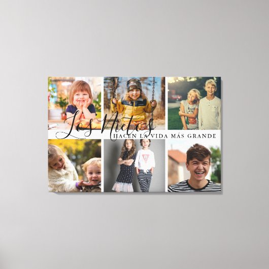 Los Nietos Hacen La Vida Más Grande Grandma Gesche Leinwanddruck (Vorderseite)