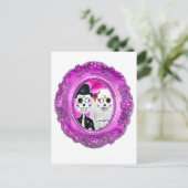 Los Novios Calaca Postkarte (Stehend Vorderseite)