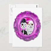 Los Novios Calaca Postkarte (Vorne/Hinten)