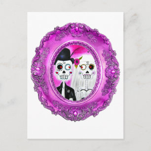 Los Novios Calaca Postkarte