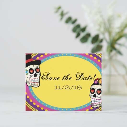 Los Novios Save the Date Postkarten (Stehend Vorderseite)